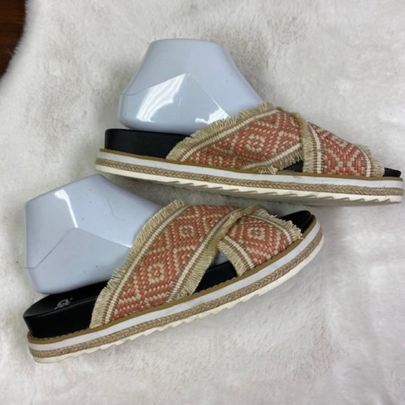 BP. Booker‎ Boho Fringe Slide Sandals, size 8 - Picture 5 of 15